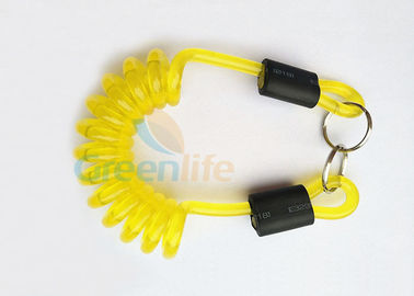 Anti-Lost 7MM تسمه یا طناب ساز با سایز النگو با 2 قطعه رنگ زرد حلقه تقسیم شده است
