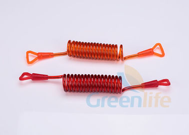 ایمنی کودکان Anti-Lost Custom Coiled Cable Orange / Red Taps Retail Use