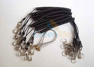 دارندگان کابل های فولادی سیاه و سفید با قلاب Snap / حلقه سیم