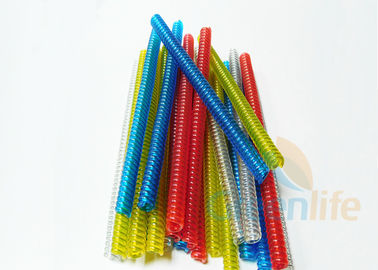 طول طلای سفارشی طناب کویل پلاستیکی شفاف قرمز آبی رنگ سبز زرد